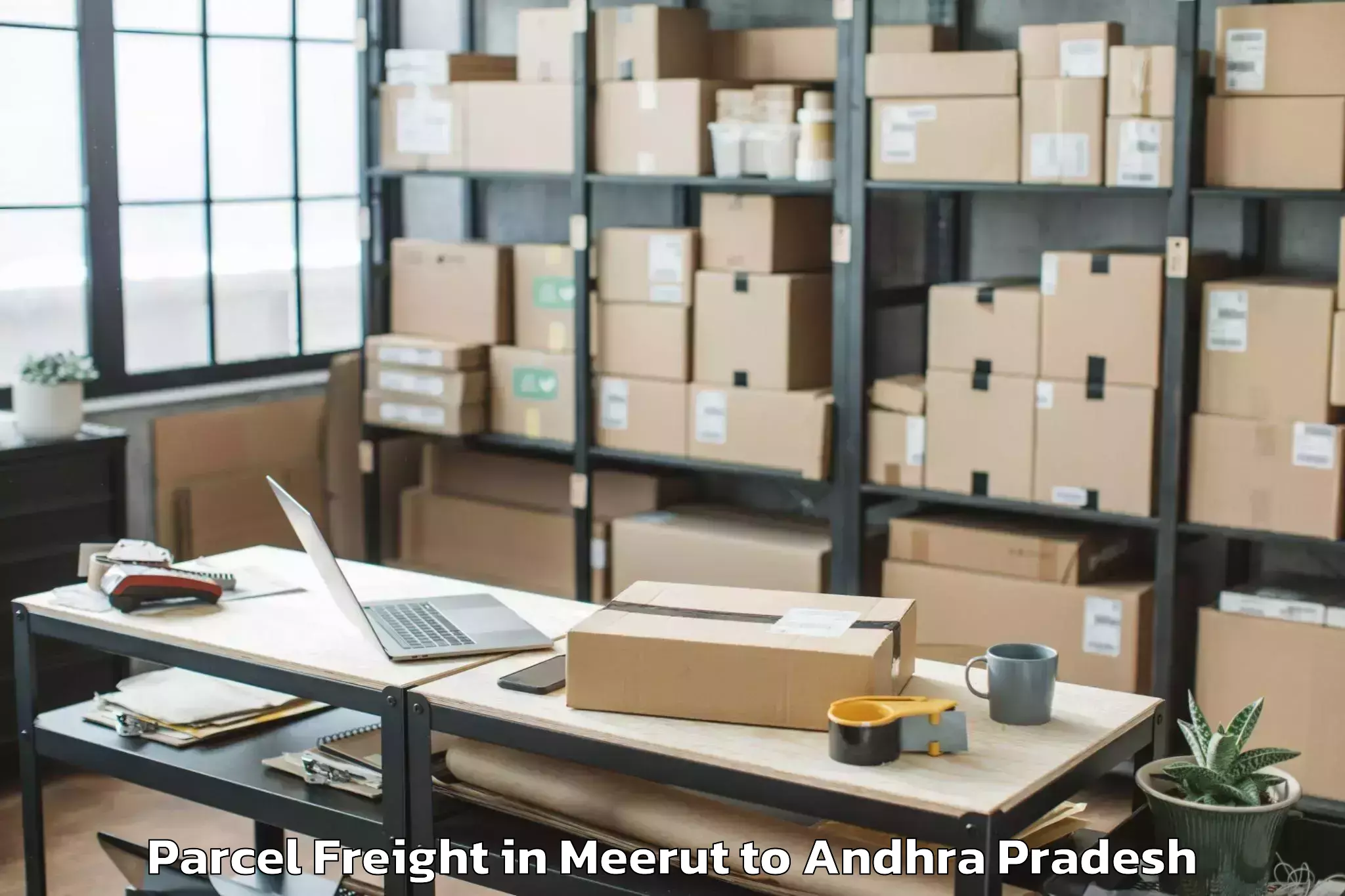 Discover Meerut to Therlam Parcel Freight